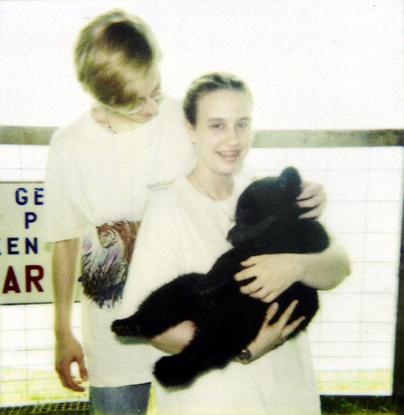 Holding a Bear Cub - Summer 1996